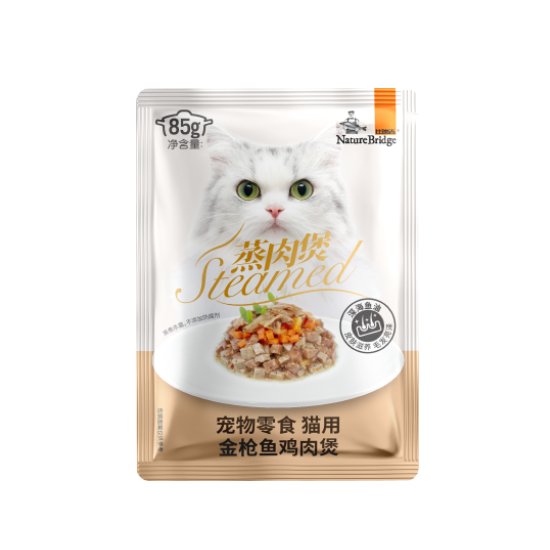 比瑞吉蒸肉煲寵物零食 貓用 金槍魚雞肉煲